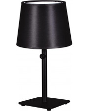 Czarna lampka z abażurem na nóżce - A55-Espa w sklepie Edinos.pl