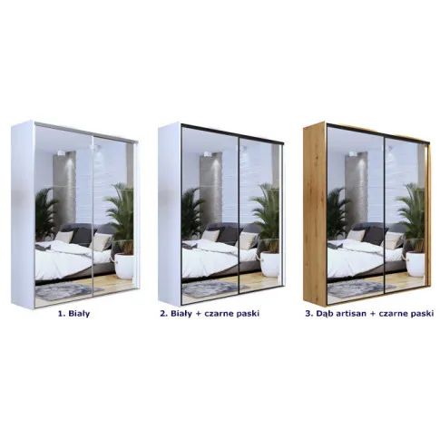 Wybór kolorów szafy przesuwnej Savona 4X