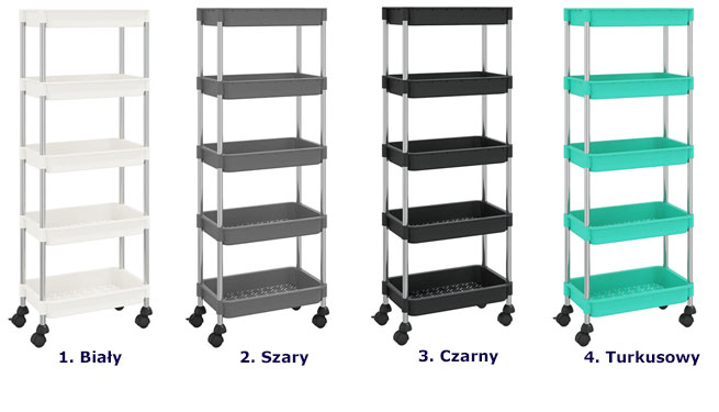Mobilny organizer kuchenny 5-poziomowy Olvina