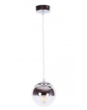 Regulowana lampa wisząca ze szklanym kloszem - A60-Iva w sklepie Edinos.pl