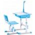 Zdjęcie produktu Biurko z krzesełkiem i lampką Fango - niebieskie.