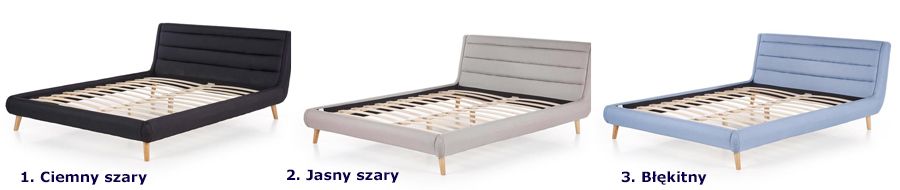 Komfortowe łóżko Dalmar z zagłówkiem - stylowe
