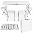 Biały zestaw stół z krzesłami Hipes 4X