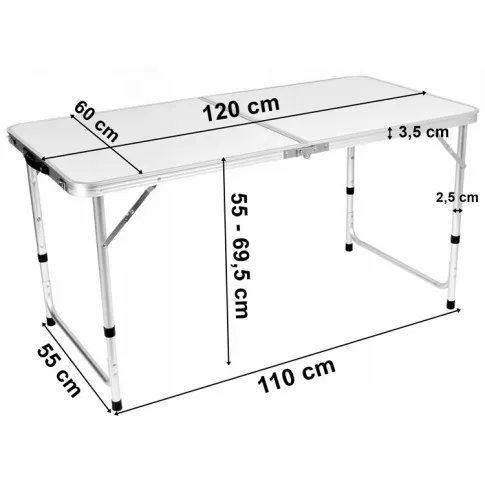 Wymiary stołu turystycznego Hipes