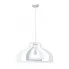 Biała metalowa lampa wisząca z designerskim kloszem A75-Peza