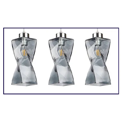 Szklana lampa wisząca nad stół A80-Keva