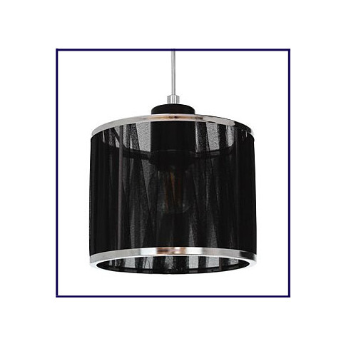 Tkaninowy czarny abażur lampy A86-Mivila