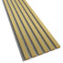 Panel lamelowy ścienny w dekorze złoty połysk szary filc Mavel