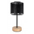 Lampka stołowa tkaninowa na brzozowej podstawie - A92-Asmara