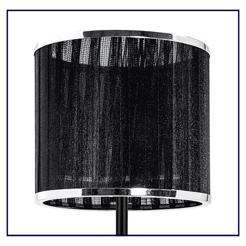 Lampka stołowa z czarnym materiałowym abażurem A92-Asmara
