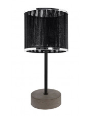 Czarna lampka stołowa na betonowej podstawie - A93-Asmara w sklepie Edinos.pl
