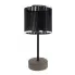 Czarna lampka stołowa na betonowej podstawie - A93-Asmara