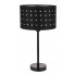 Czarna lampa stołowa z abażurem A94-Dansa