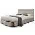 Zdjęcie produktu Beżowe łóżko z szufladami 160x200 - Dertin.