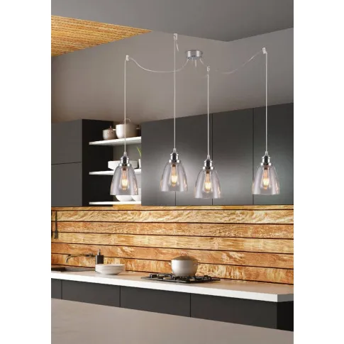 Fotografia Aknala LAMPA WISZĄCA 4X40W E27 CHROMOWY z kategorii Oświetlenie