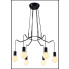 Duża czarna lampa do salonu - K149-Expan wizualizacja