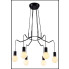 Duża czarna lampa do salonu - K149-Expan wizualizacja