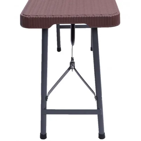 Brązowa ławka cateringowa Takira