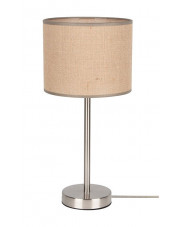 Beżowa lampka nocna stołowa z abażurem - A101-Fixa w sklepie Edinos.pl