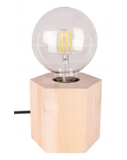Loftowa drewniana lampka bez klosza - A104-Xayo w sklepie Edinos.pl