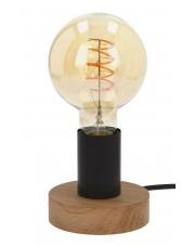 Industrialna lampa stołowa drewniana - A105-Mea