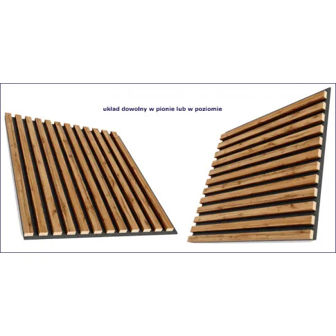 Lamele na filcu 3D dąb wotan Luksor