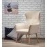 Zdjęcie beżowy fotel wypoczynkowy do sypialni Devan - sklep Edinos.pl