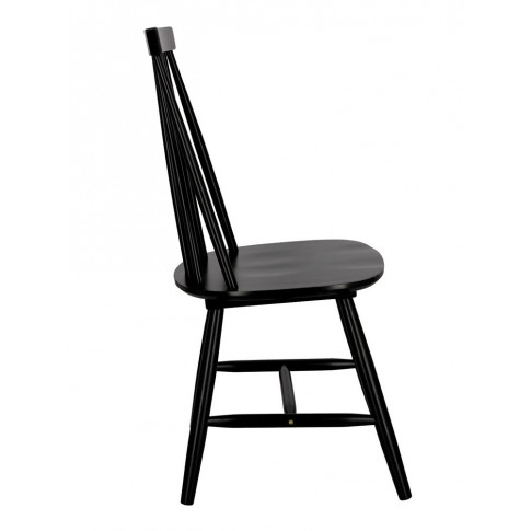 Czarne krzesło w stylu patyczak prl Nebiro