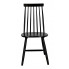 Czarne szczebelkowe krzesło Nebiro