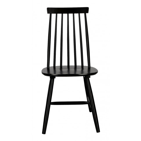 Czarne szczebelkowe krzesło Nebiro