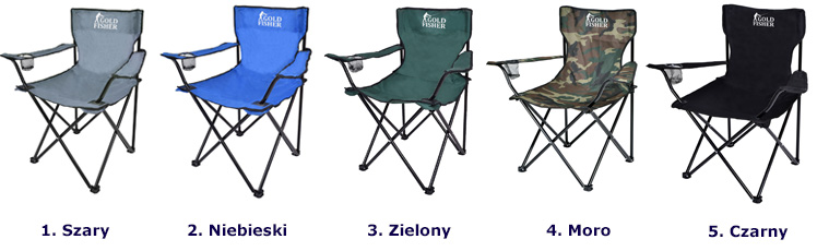 Kolory krzesła turystycznego Ozen