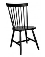 Czarne krzesło patyczak w stylu vintage - Norto 3X w sklepie Edinos.pl