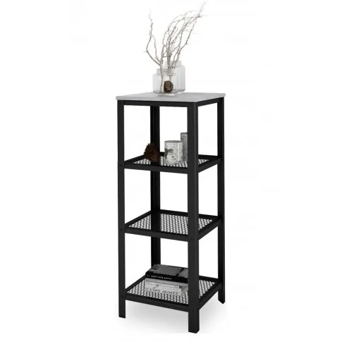 Nowoczesny regał Olik 3X czarny beton