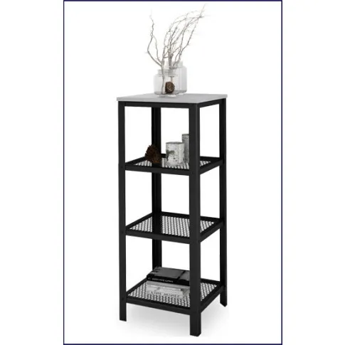 Regał do salonu Olik 3X czarny beton