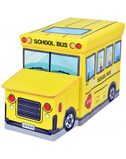 Żółta składana pufa ze schowkiem autobus - Pesti 4X