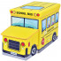 żółty autobus pufa ze schowkiem na zabawki dla dzieci pesti 4x