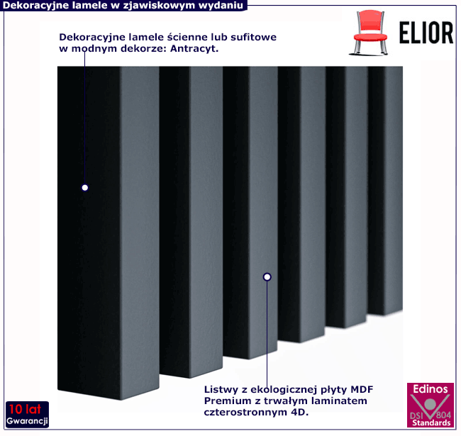 Lamele ścienne Fares