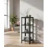 Czarny metalowy regał do salonu   Nessebax 3X