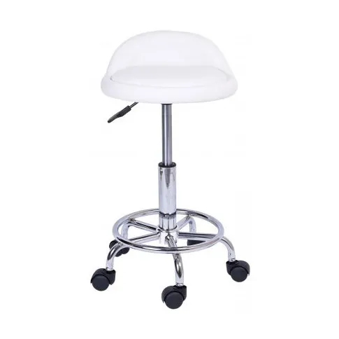 białego stołka kosmetycznego tapicerowanego kosmi