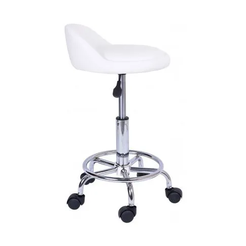 białego taboretu kosmetycznego na kółkach kosmi