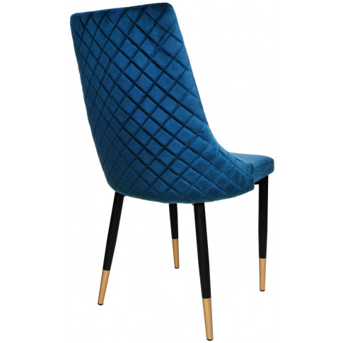 granatowe tapicerowane krzesło do jadalni mosi