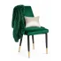Zielone krzesło glamour z pikowanym tyłem - Ledar