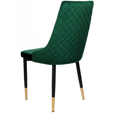 zielone welurowe krzesło kuchenne glamour mosi