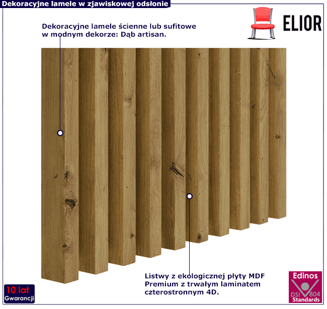 Lamele ścienne Tuxedo