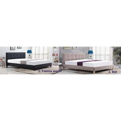 Zdjęcie Łóżko Dalton 160x200 ciemny popiel pikowane | Edinos.pl