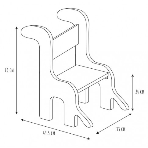 Wymiary krzesełka Awix 4X