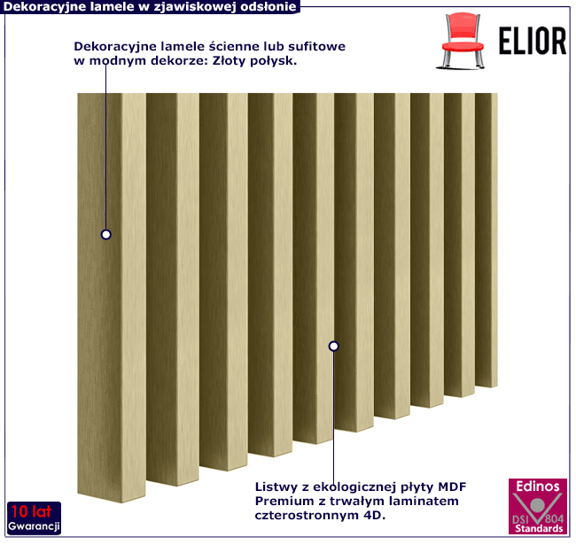 Lamele ścienne Tuxedo