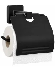 Czarny industrialny uchwyt na papier z osłoną - Lofios 4X w sklepie Edinos.pl