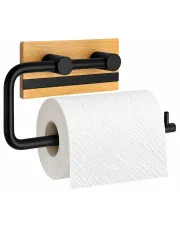 Czarny industrialny uchwyt ścienny na papier - Orraro 4X w sklepie Edinos.pl