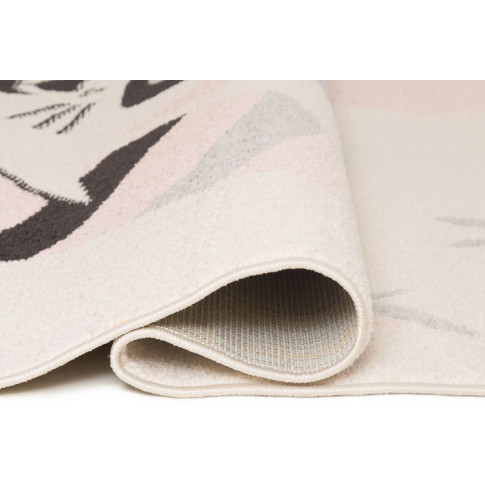 biały nowoczesny dywan do pokoju dziecięcego z szopem animas 8x